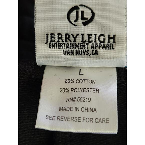 Its Happy Bunny Shorts Juniors Sz L Black Bunny Design Y2K VTG Frayed Drawstring - Picture 4 of 6